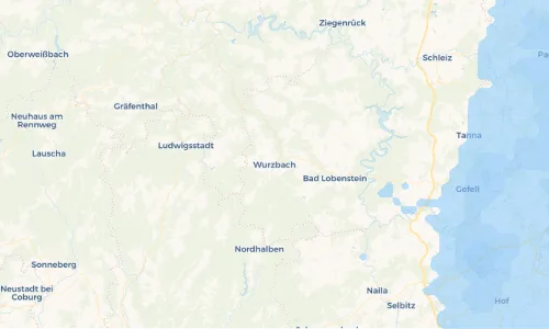 Regenradar Vorschaubild - Aktuelle Niederschläge in Wurzbach und Umgebung