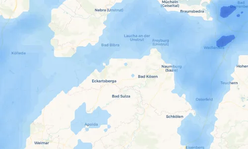 Regenradar Vorschaubild - Aktuelle Niederschläge in Zäckwar und Umgebung