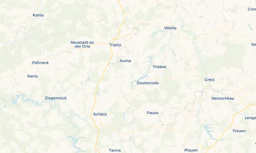 Regenradar Vorschaubild - Aktuelle Niederschläge in Zickra und Umgebung