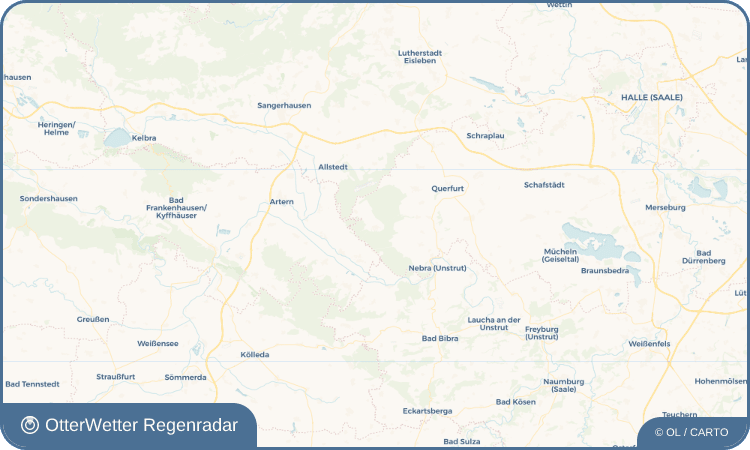 Wetter-Widget-Vorschau mit Vorhersagedaten für Ziegelroda