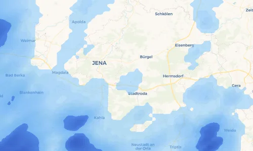 Regenradar Vorschaubild - Aktuelle Niederschläge in Zöttnitz und Umgebung