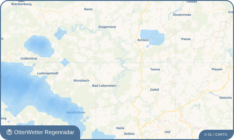 OtterWetter Regenradar-Widget Zoppoten