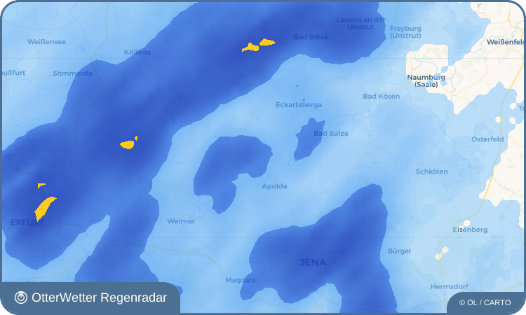 OtterWetter Regenradar-Widget Zottelstedt