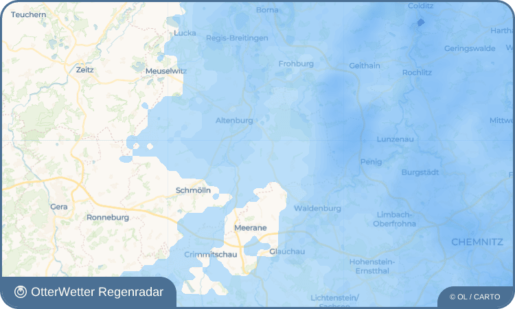 OtterWetter Regenradar-Widget Zschaiga