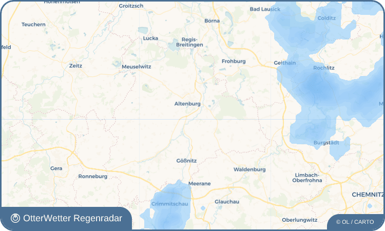 OtterWetter Regenradar-Widget Zschechwitz