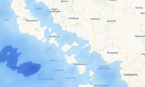 Regenradar Vorschaubild - Aktuelle Niederschläge in Zschernichen und Umgebung