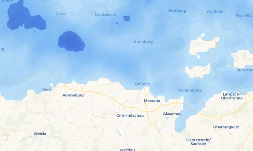 Regenradar Vorschaubild - Aktuelle Niederschläge in Zschernitzsch und Umgebung