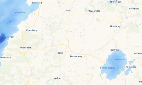 Regenradar Vorschaubild - Aktuelle Niederschläge in Zschippach und Umgebung