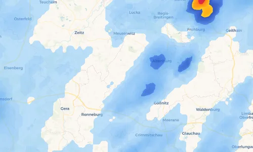 Regenradar Vorschaubild - Aktuelle Niederschläge in Zschöpperitz und Umgebung