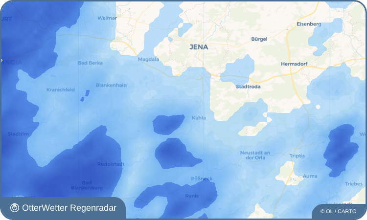 OtterWetter Regenradar-Widget Zwabitz