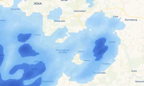 Regenradar Vorschaubild - Aktuelle Niederschläge in Zwackau und Umgebung